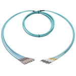 [TCM-BLCSC6M4-30] Tconnect Plenum Breakout 6 Fiber LC-SC Multimode 50/125μm (OM4) 30m